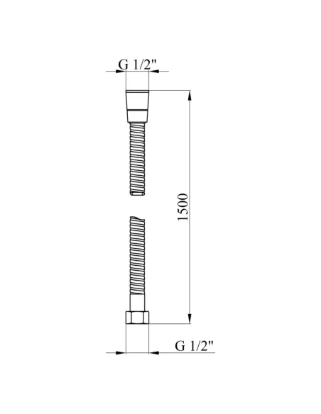 Шланг для душа Kroner KRM - C601 150 см Шланг для душа Kroner KRM - C601 150 см