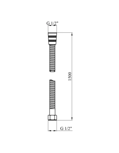 Шланг для душу Kroner KRP-SCH620 150 см Шланг для душу Kroner KRP-SCH620 150 см