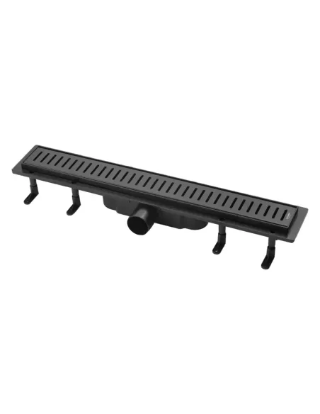 Душовий лінійний трап Kroner KRP Harz SCH60 Sektion Schwarz, сухий затвор