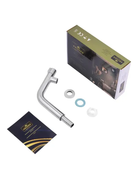 Монокран для умивальника Kroner KRP Edelstahl Klassisch - ESG097, нікель