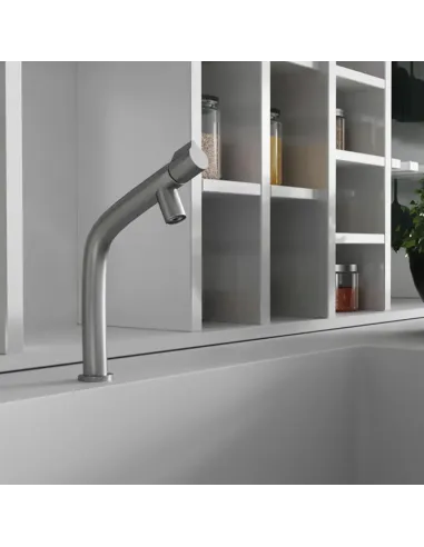 Монокран для умивальника Kroner KRP Edelstahl Klassisch - ESG097, нікель