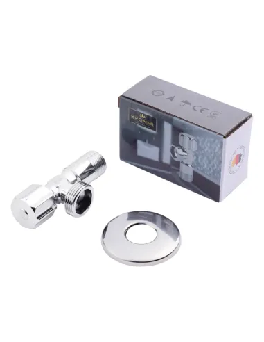 Кран приборный Kroner KRP Eckventil C402 НН 1/2х3/4 дюйма