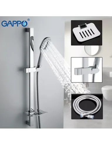Душовий набір Gappo G8011, латунь, хром