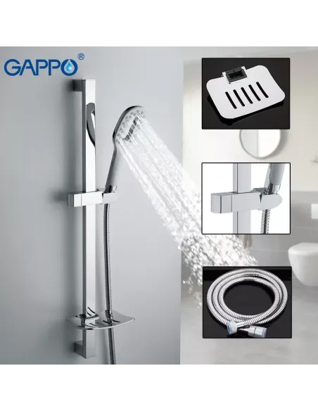 Душевой набор Gappo G8011, латунь, хром Душевой набор Gappo G8011, латунь, хром