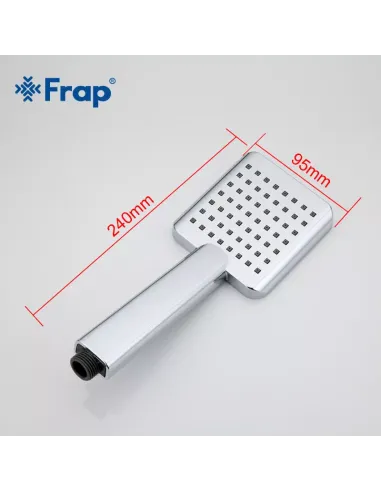 Лейка для ручного душа Frap F001, 240x95 мм, 1 режим, хром