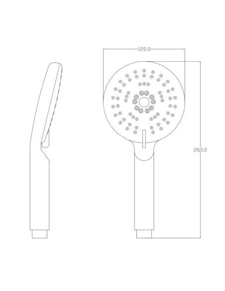 Лейка для ручного душа Frap F14, 120х120 мм, 5 режимов