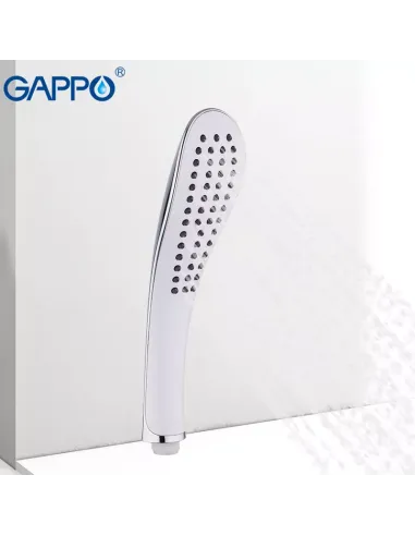 Лейка для ручного душа Gappo G01, 255х65 мм, 1 режим, белая