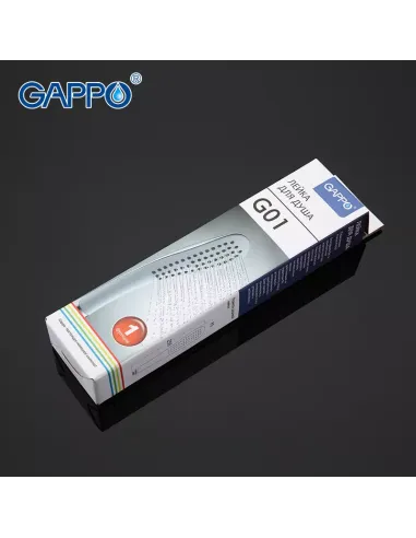 Лійка для ручного душу Gappo G01, 255х65 мм, 1 режим, біла