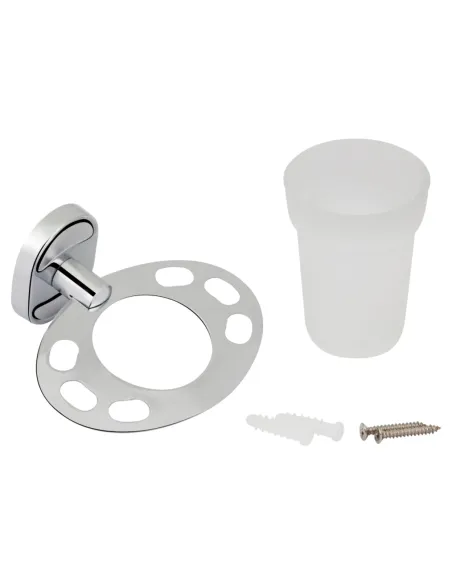 Склянка для ванної кімнати Kroner KRM Elbe - ACG2906-1 з тримачем зубних щіток