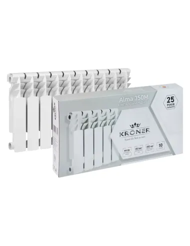 Радіатор біметалічний Kroner Alma 350/96, 10 секцій.