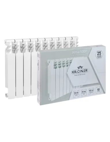 Радиатор биметаллический Kroner Alma 500Р 500/96, 10 секций