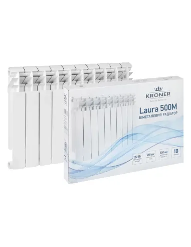 Радіатор біметалічний Kroner Laura 500М 500/96, 10 секцій