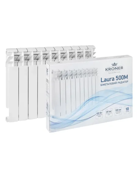 Радіатор біметалічний Kroner Laura 500М 500/96, 10 секцій