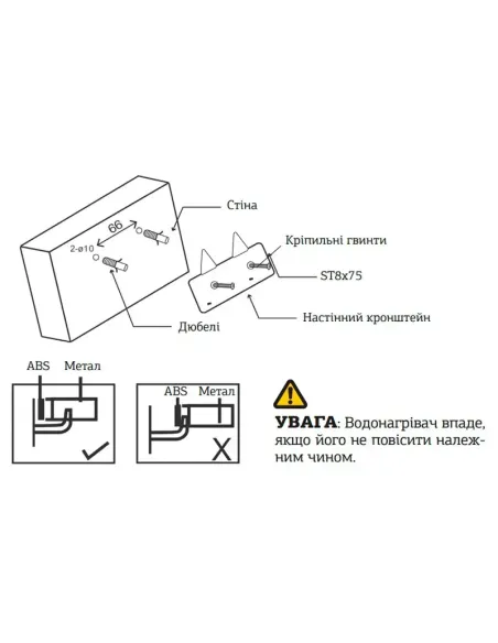 Бойлер для кухні Mixxus EWH-0510 Small Over 10 літрів, над мийкою