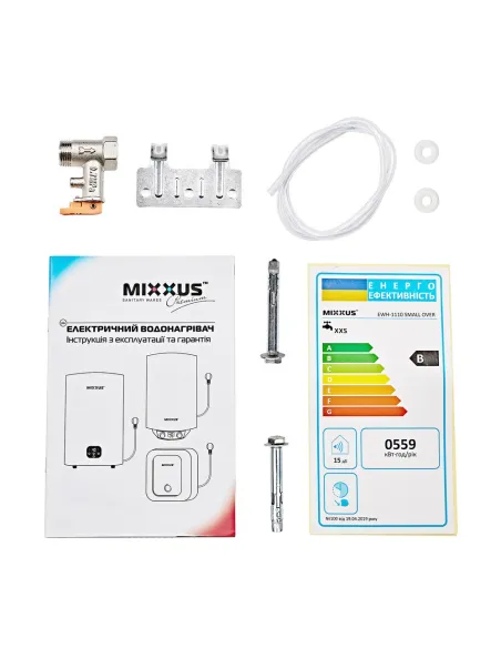 Бойлер для кухні Mixxus EWH-1110 Small Over 10 літрів, над мийкою