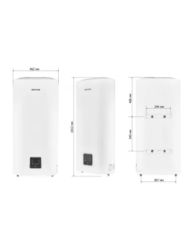 Бойлер Mixxus EWH-10050 Flat Dry 50 литров, сухой ТЭН
