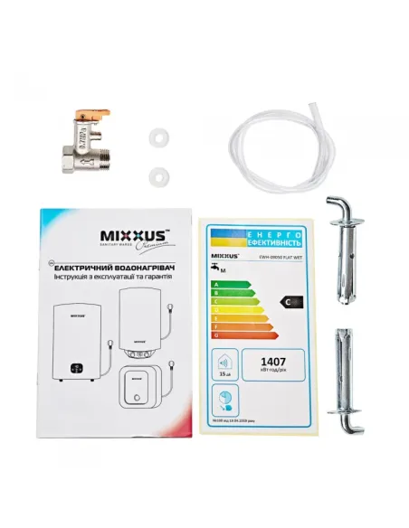 Бойлер Mixxus EWH-10080 Flat Dry 80 літрів, сухий ТЕН