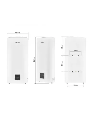 Бойлер Mixxus EWH-10100 Flat Dry 100 літрів, сухий ТЕН