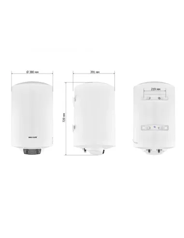 Бойлер Mixxus EWH-08050 Round Dry 50 литров, сухой ТЭН