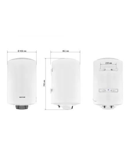 Бойлер Mixxus EWH-08080 Round Dry 80 літрів, сухий ТЕН