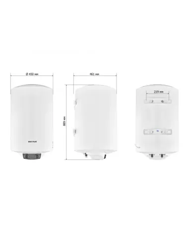 Бойлер Mixxus EWH-08100 Round Dry 100 литров, сухой ТЭН