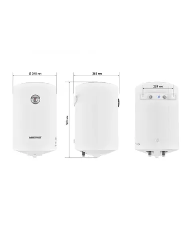 Бойлер Mixxus EWH-07030 Round Wet 30 литров, мокрый ТЭН