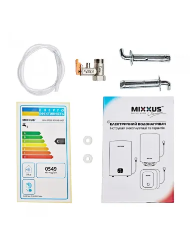 Бойлер Mixxus EWH-07030 Round Wet 30 литров, мокрый ТЭН