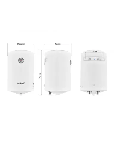 Бойлер Mixxus EWH-07050 Round Wet 50 литров, мокрый ТЭН