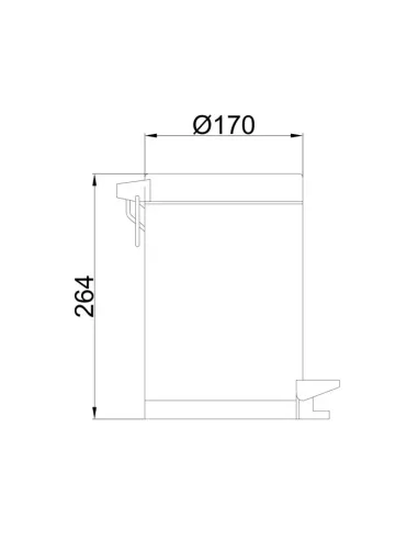 Відро для сміття Frap F701 3 літри