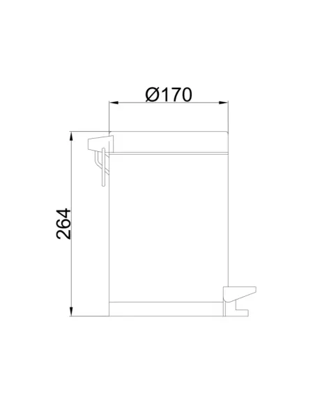 Відро для сміття Frap F701 3 літри