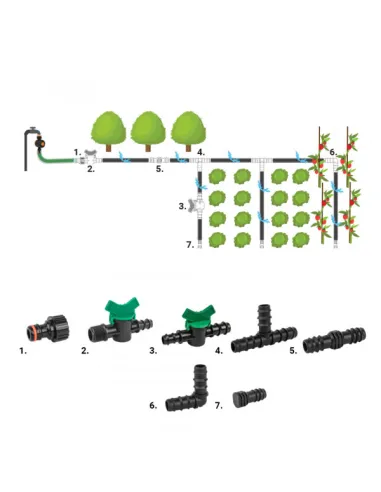 Набор для капельного полива Bradas DSWA20-SET4