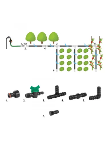 Набор для капельного полива Bradas DSWA20-SET3