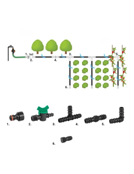 Набор для капельного полива Bradas DSWA20-SET3
