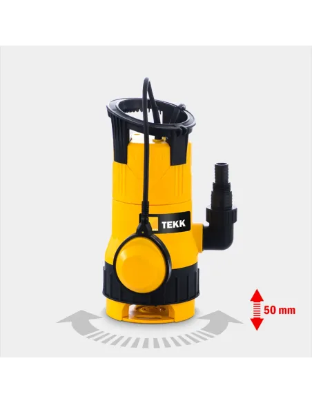 Дренажний насос Tekk Haus SDP 2 0.6 кВт, 10 метрів кабель, з регулюванням