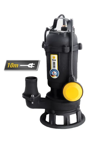 Фекальний насос з різальним механізмом Tekk Haus SDF 1.5-15 1.5 кВт, кабель 10 метрів, пульт керування