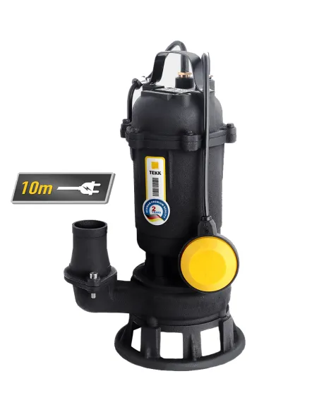 Фекальный насос с режущим механизмом Tekk Haus SDF 1.5-15 1.5 кВт, кабель 10 метров, пульт управления