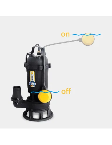 Фекальный насос с режущим механизмом Tekk Haus SDF 1.5-15 1.5 кВт, кабель 10 метров, пульт управления