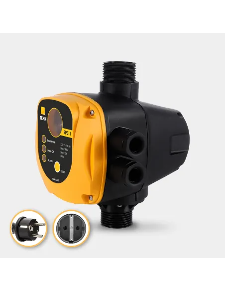 Електронне реле тиску Tekk Haus ЕРС-1 із розеткою, із захистом від сухого ходу