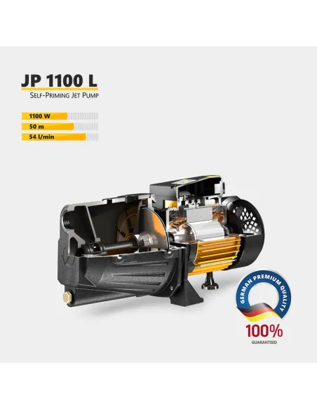 Відцентровий поверхневий насос Tekk Haus JP 1100L 1.1 кВт, кнопка управління