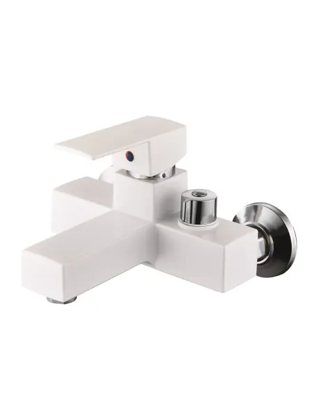 Смеситель для ванны Plamix Kubus-009 Euro Set White ABS-пластик