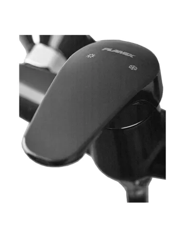 Змішувач для душу Plamix Afina-003 Set Black ABS-пластик, без виливу