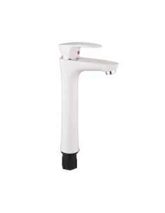 Смеситель для умывальника Plamix Cezar-001 High Set White ABS-пластик