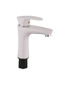 Змішувач для умивальника Plamix Cezar-001 Set White ABS-пластик