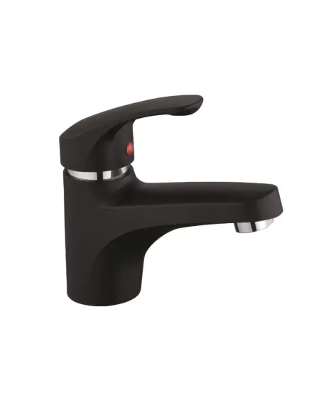 Змішувач для умивальника Plamix Fidel-001 Set Matte Black ABS-пластик