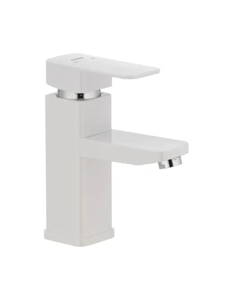 Смеситель для умывальника Plamix Kub-001 белый ABS-пластик
