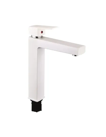 Смеситель для умывальника Plamix Kubus-001 High Set White ABS-пластик