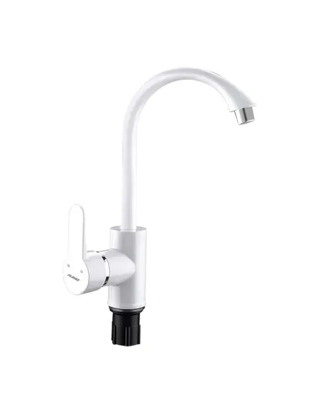 Смеситель для кухни Plamix Leon-011 White