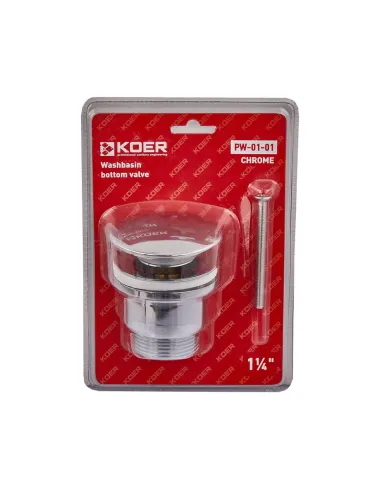 Донный клапан для раковины Koer PW-01-01 1 1/4 дюйма