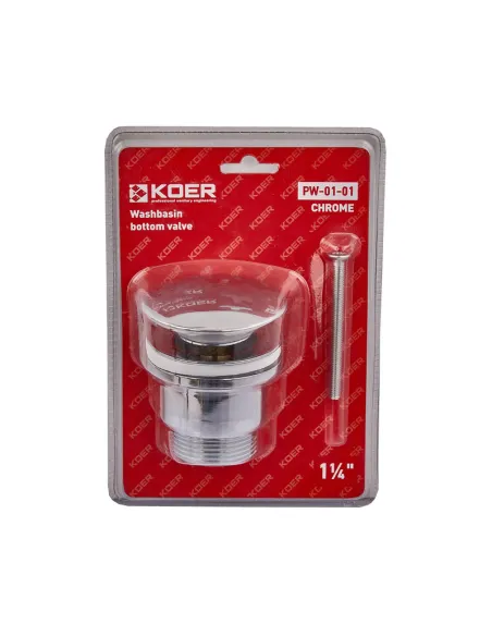 Донний клапан для раковини Koer PW-01-01 1 1/4 дюйма