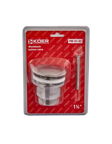 Донний клапан для раковини Koer PW-01-02 1 1/4 дюйма